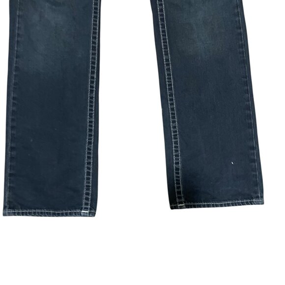 True Religion  Basic Straight World Tour 5 Pocket Denim Blue Jeans Men's Sz 31 - Picture 7 of 10